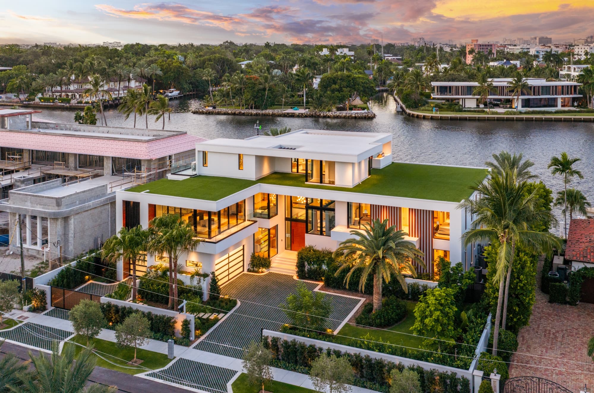 Drone Front House